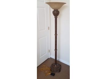 Exotic Floor Lamp With Sliding Dimmer On Cord (Lot 011)