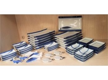 46-piece Sushi Dinner Set From Japan With Fish Chopstick Rests (Lot 137)