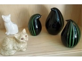 Glass And Ceramic Animal LOT (Lot 083)