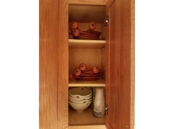 Kitchen Cabinet LOT #5: Portuguese Planchettes. While Bowls (Lot 121)
