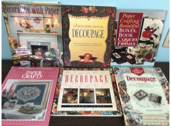 Paper Crafts Crafting And Decoupage Six Books