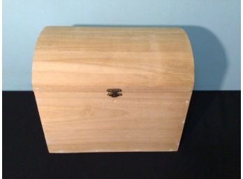 Small Domed Trunk Unfinished Wood Craft Project