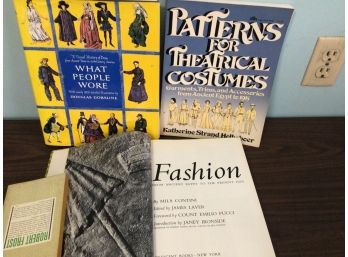 Fashion And Costumes Book Lot 4 Books Theatrical Costumes