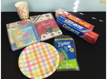 Unused Paper Goods And Wrap Lot