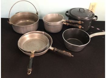 Vintage Montgomery Ward Cast Aluminum Ware And More