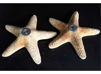 Starfish Candlesticks With Sterling Silver Candleholders