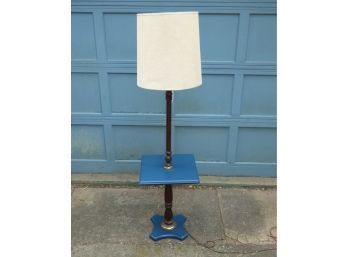 Midcentury End Table Floor Lamp