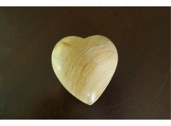 Heart-Shaped Carved & Polished Stone
