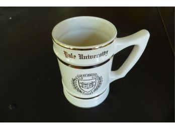 Large Gilt-Rimmed Yale University Commemorative Mug