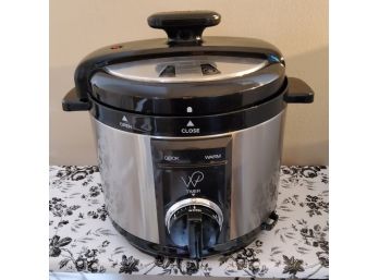 Wolfgang Puck 8 Quart Rapid Electric Pressure Cooker Silver And Black