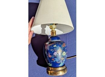 Beautiful TYMLRX Ceramic Blue Oriental Lamp