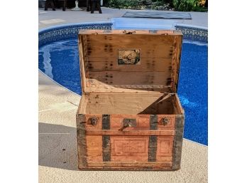1900's Dome Top Steamer Trunk