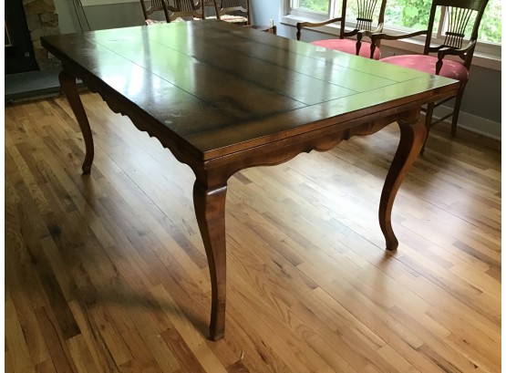 Baker Furniture Milling Road French Country Harvest Drawleaf Dining Table