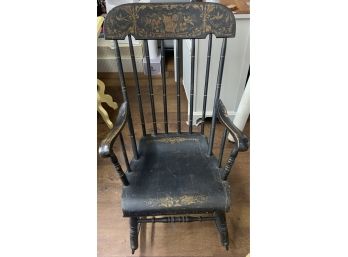 Antique Boston Stencil Rocking Chair