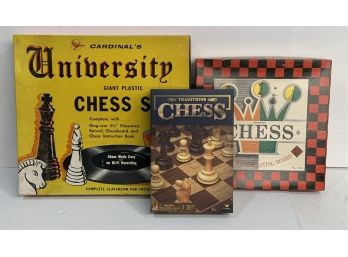 Lot Of 3 Chess Games