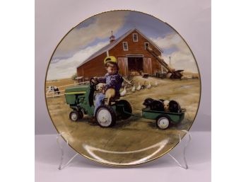 Tractor Ride Limited Edition Plate The Danbury Mint