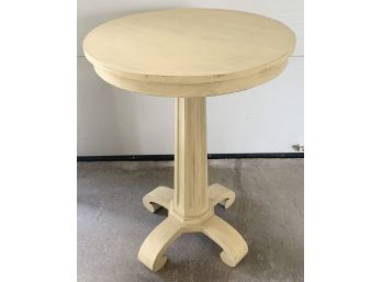 Small Off-White Distressed Table