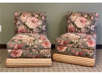 A Pair Of Vintage Slipper Chairs