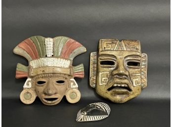 Three Beautifully Handcrafted Masks