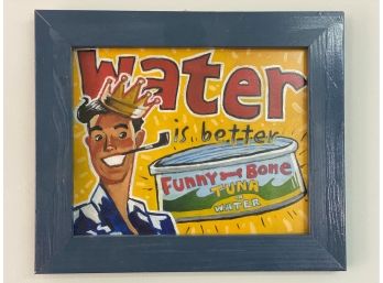 Ryan Wieserock, Water Is Better, Original Acrylic Pop Art, Signed