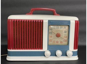 A Vintage Silvertone Table Radio By Sears Roebuck