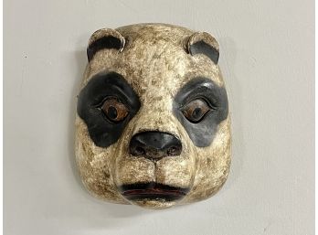 A Charming, Vintage Handcrafted Panda Mask