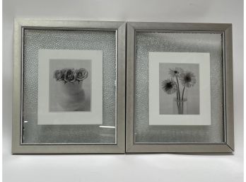 Two Flower Prints With Frames