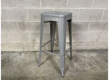 Metal Backless Industrial Style Stool