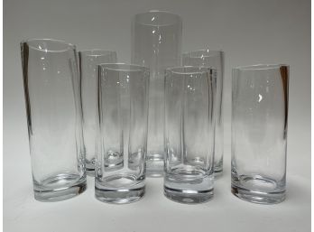 Different Size Denizli Glass Cylinder Vases