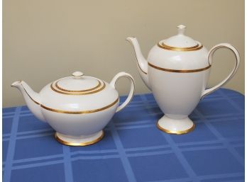 Royal Chelsea Wedgwood Bone China Tea & Coffee Pots
