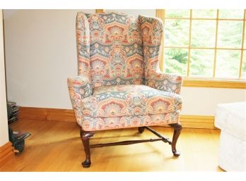 Vintage Wing Back Upholstered Accent Chair