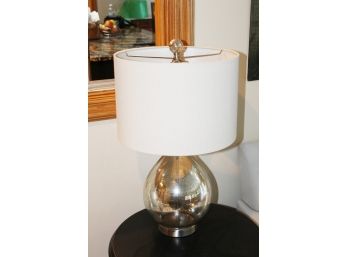 Vintage Crackle Finish Mercury Glass Table Lamp