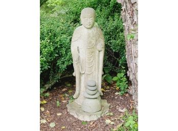 Vintage 31' Tall Concrete Garden Buddha Statue (See Description)