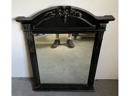 Classic Style Mirror In Black Paint