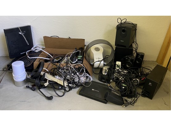 Huge Pile Of Electronics And Cords