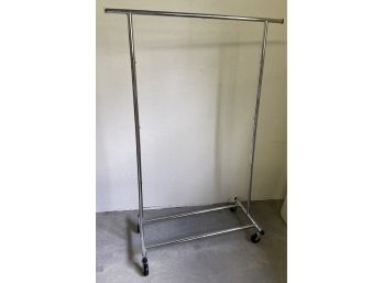 Rolling Collapsible Clothing Rack