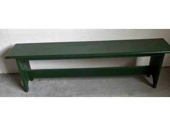Painted Wooden Country Bench