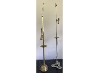 Two Quality Vintage Floor Lamps