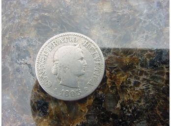 1895 B SWITZERLAND  10  CENTIMES COIN