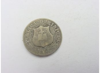 1888 A  DOMINICAN REPUBLIC  2 1/2  CENTAVOS  - ITEM A