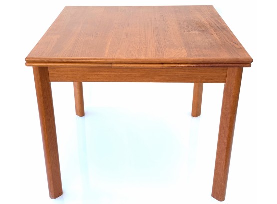 Brdr. Furbo Danish Mid Century Extendable Solid Teak Dining Table With Hidden Leaves