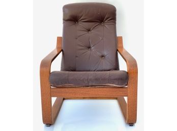 Vaaksyn Kaluste Mid Century Bentwood Tufted Armchair Made In Finland