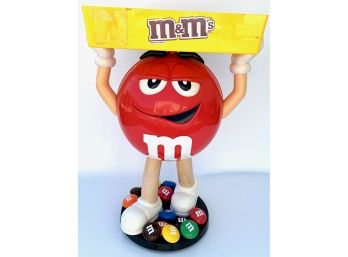 Red 40' Tall M & M Character Candy Store Display With Storage Tray