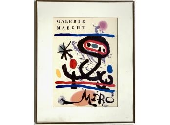 Vintage Joan Miro Galerie Maeght Print
