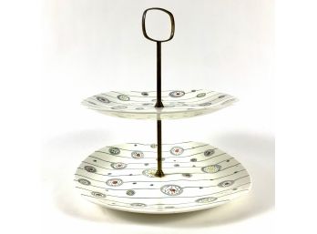 Vintage Two Tiered Serving Platter Stylecraft Fashion Tableware By Midwinter Staffordshire, England