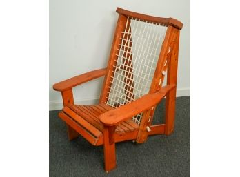 Unusual Paddle Arm Adirondack Chair