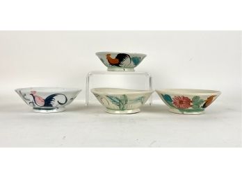 Set Of 4 Antique Chinese Bowls