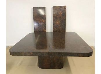 Vintage Faux Copper Laminate Expansion Table