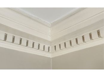 Approximately 40' Of Dentil Crown Molding In Front Hall