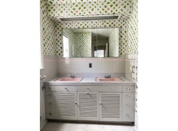 A Double Pink MCM Complete Bathroom - Bath #2 Pink
